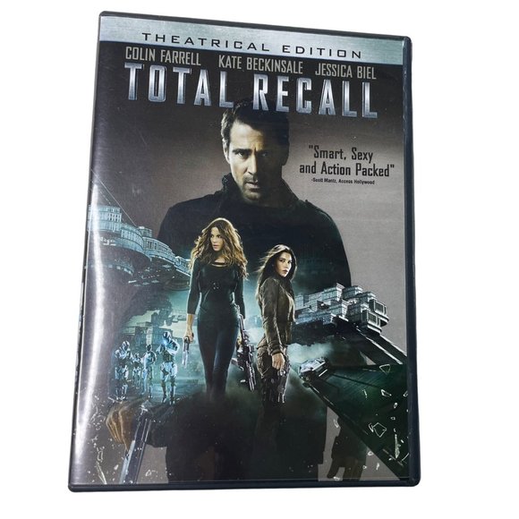 Total Recall Action Sci Fi DVD 2012 PG 13 u Colin Farrell Bokeem Woodbine Bryan - Picture 1 of 2
